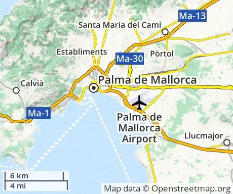 Palma Airport Map