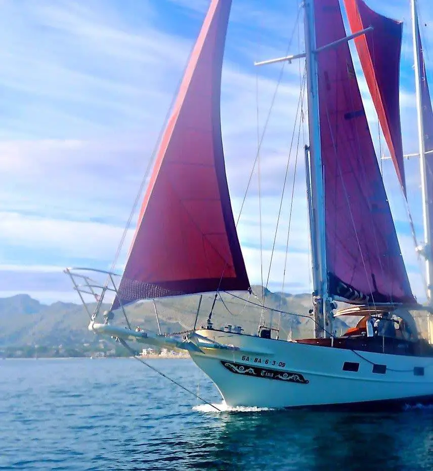 Sailing yacht near Puerto Pollensa