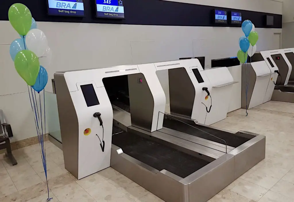 Bag drop machines at Palma de Mallorca Airport